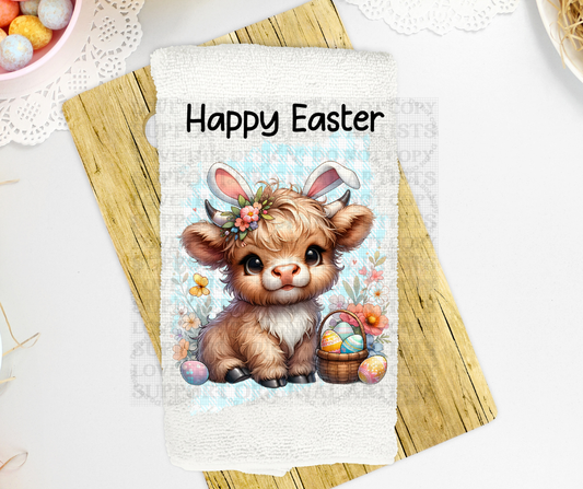 5317 Happy Easter cow towel size * DTF