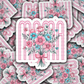 DS 2992 - Vintage floral mama Die Cut sticker
