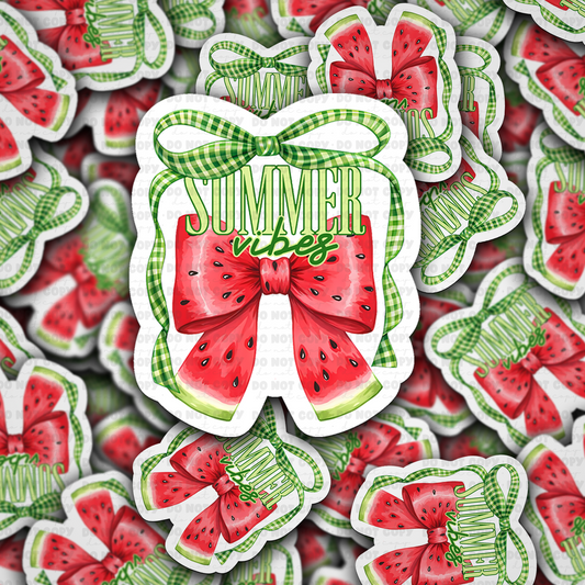DC 1857 - Summer vibes watermelon Die Cut Sticker