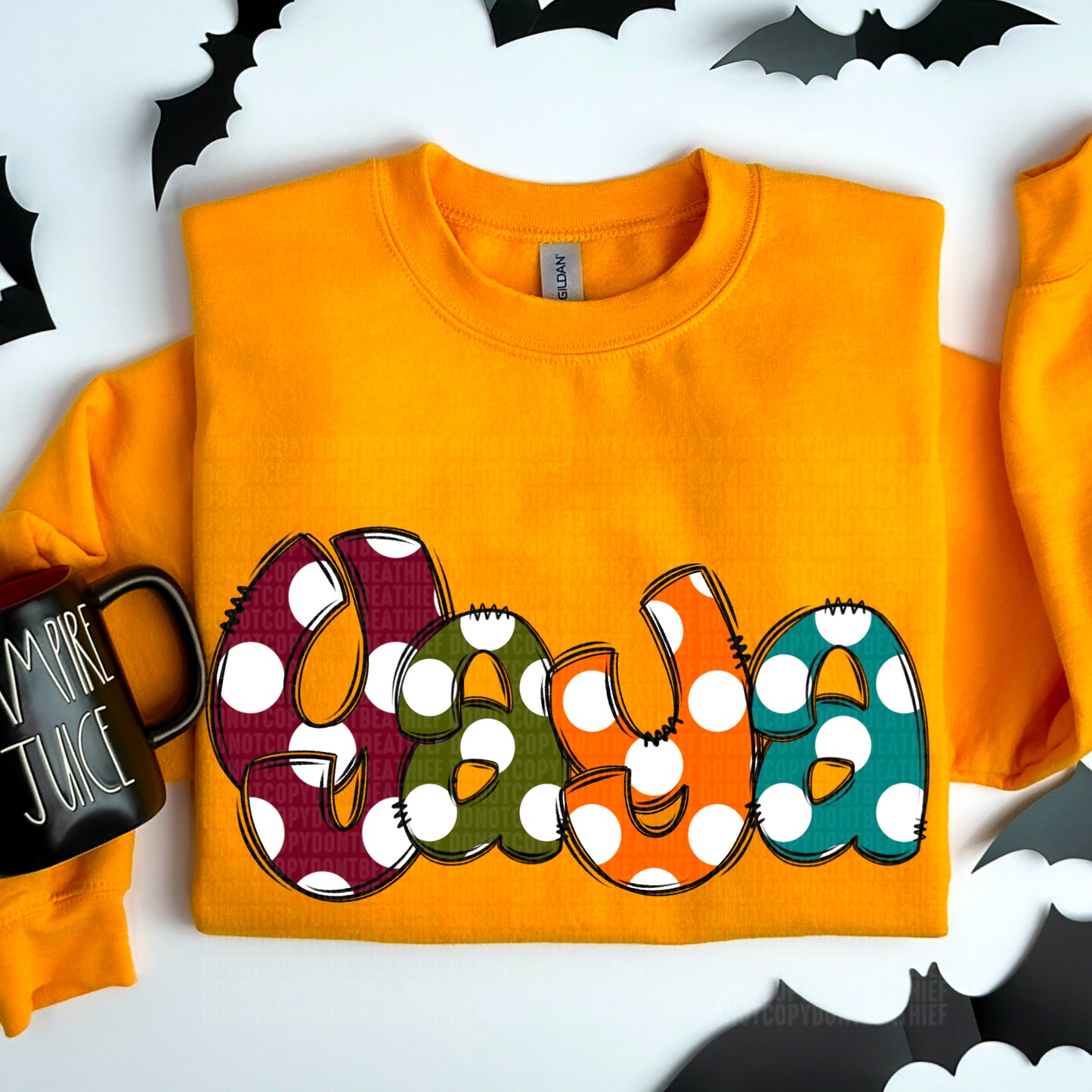 4721 Yaya fall polka dots *DREAM TRANSFER*