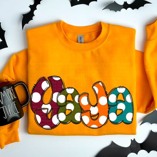 4721 Yaya fall polka dots *DREAM TRANSFER*