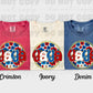 6017 - Yaya floral 4th of July *DTF Transfer