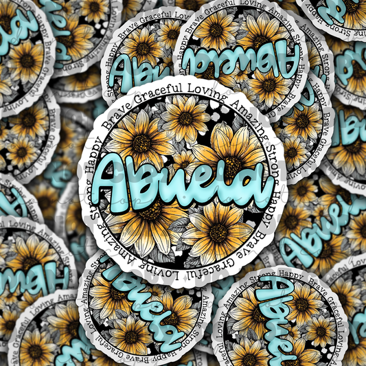 Abuela Die cut sticker 3-5 Business Day TAT