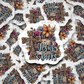 All I need is Jesus and books Die cut sticker 3-5 Business Day TAT