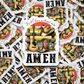 DC549 A love without end amen Die cut sticker 3-5 Business Day TAT