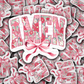 DC 1370 Amen with bow - die cut sticker