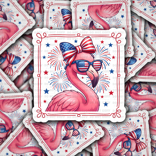 DS 2926 - American Flamingo Die Cut sticker