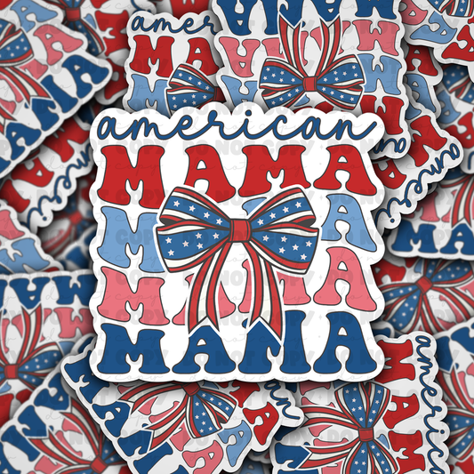 DC 981 American Mama Die cut sticker