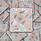DC 1438 - And she lifted heavily ever after die cut sticker