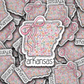 DC 1680- Arkansas floral Die Cut Sticker