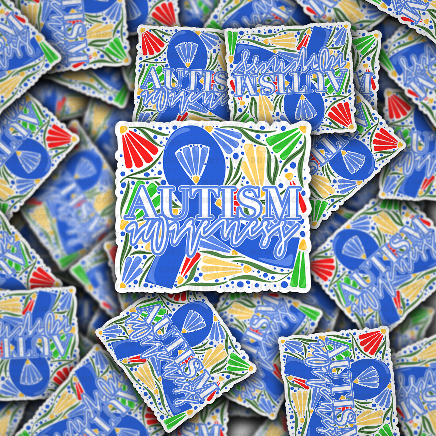DC 1472 - Autism awareness die cut sticker