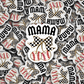 DC 1816 - Mama Baseball cherries Die Cut Sticker