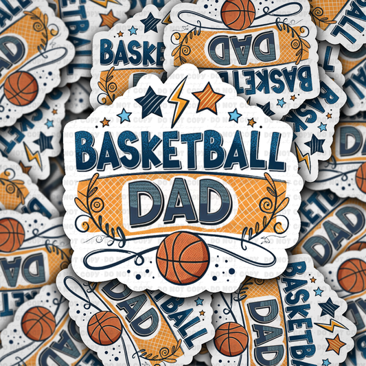 DS 3034 - Basketball Dad Die Cut sticker