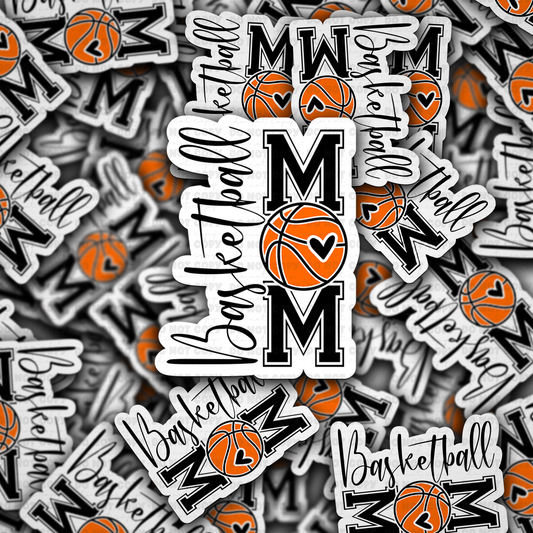 DC 1474 - Basketball mom die cut sticker