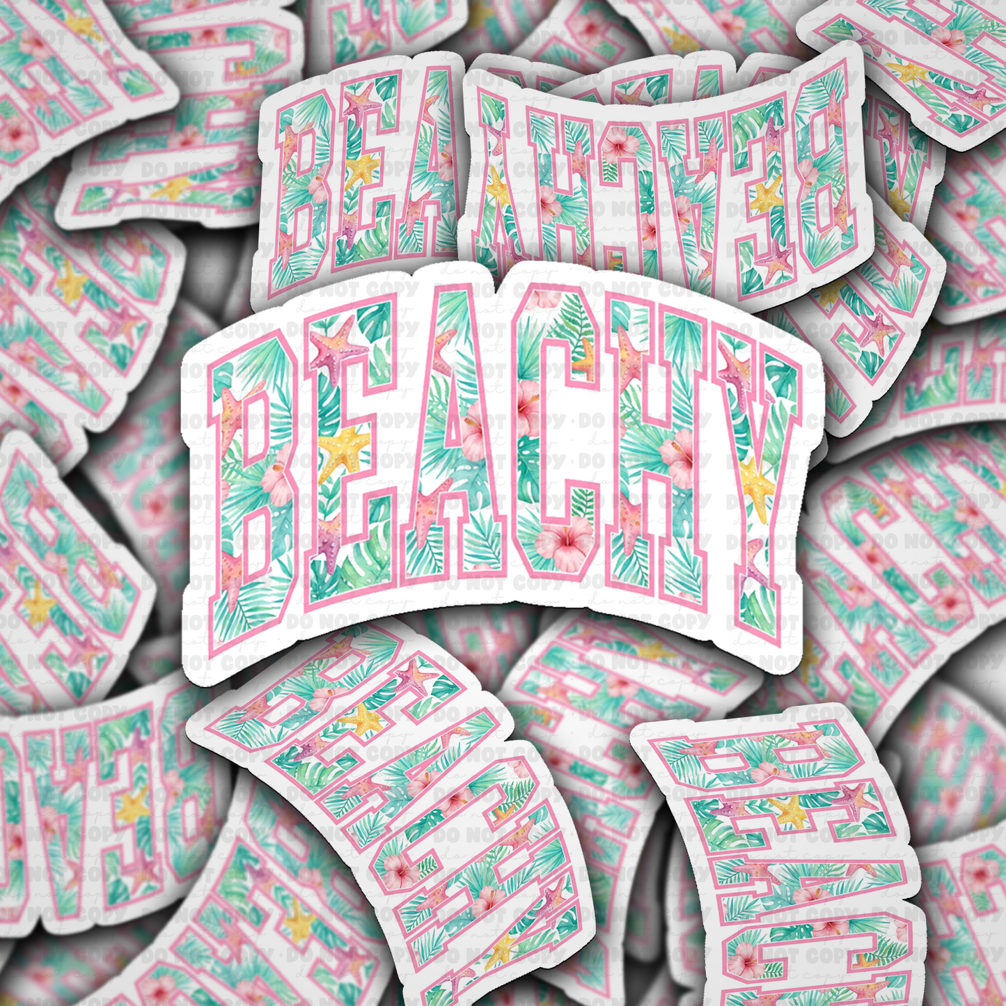 DS 2794 - Beachy Die Cut sticker