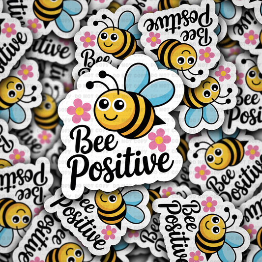 DC 2116 - Bee positive Die Cut Sticker