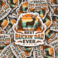 DS 3024 - Best Buckin Dad Ever Die Cut sticker