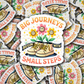 DS 2998 - Big Journey small Steps Die Cut sticker