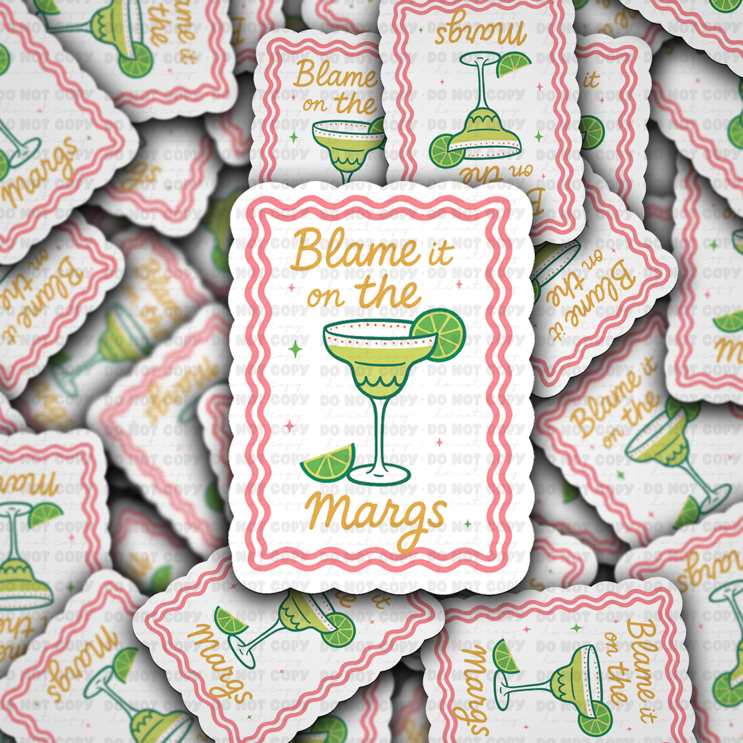 DC 1975 - Blame it on the margs Die Cut Sticker
