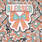 DC 1507 - Blessed beyond measure die cut sticker