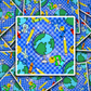 DS 3292 - Blue Earth Die Cut sticker