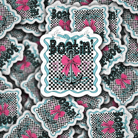 DC 1808 - Boatin Die Cut Sticker
