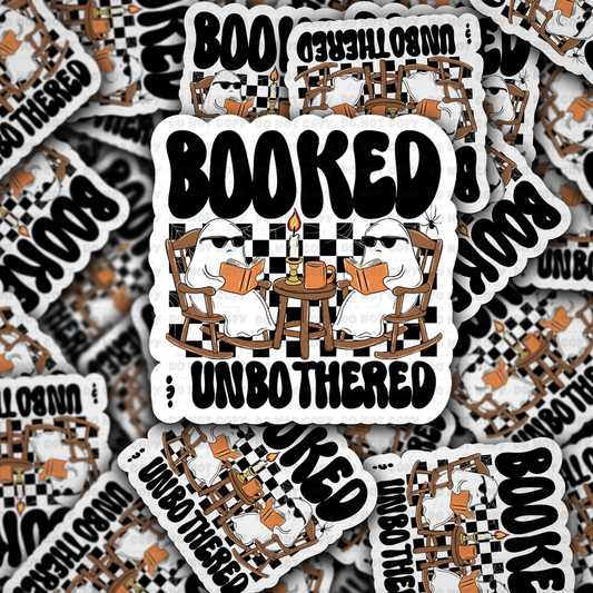 DC 2045 - Booked and unbothered ghosts Die Cut Sticker
