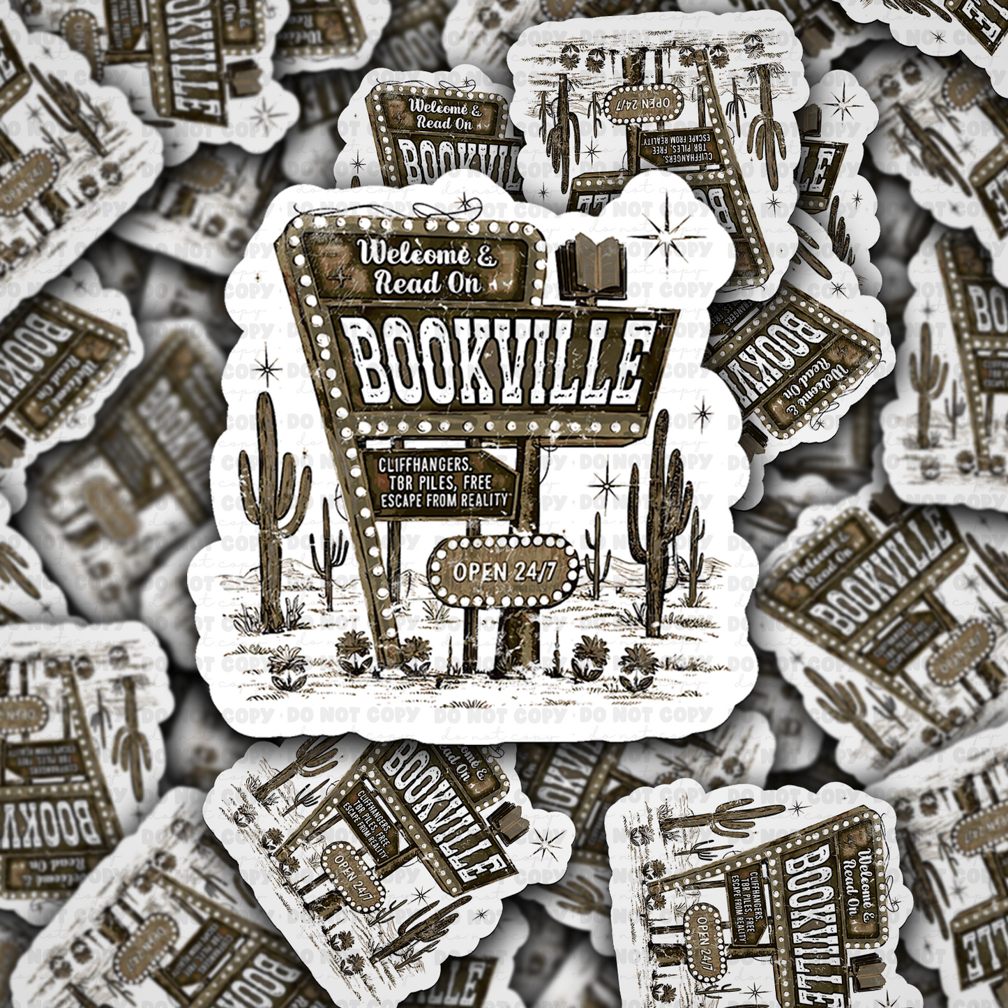 DC 1845 - Bookville Die Cut Sticker