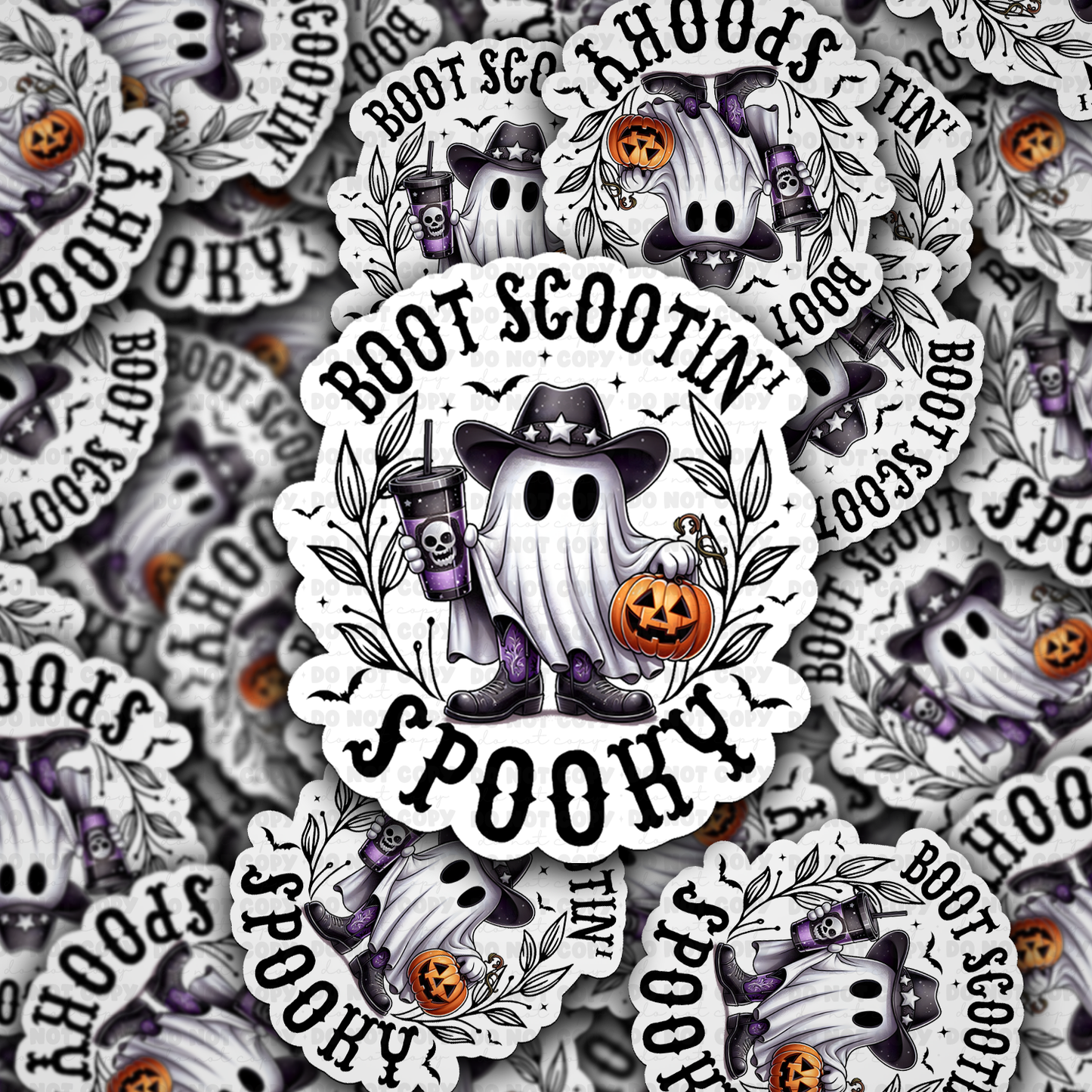 DC 2000 - Boot scootin spooky Die Cut Sticker