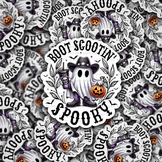 DC 2000 - Boot scootin spooky Die Cut Sticker