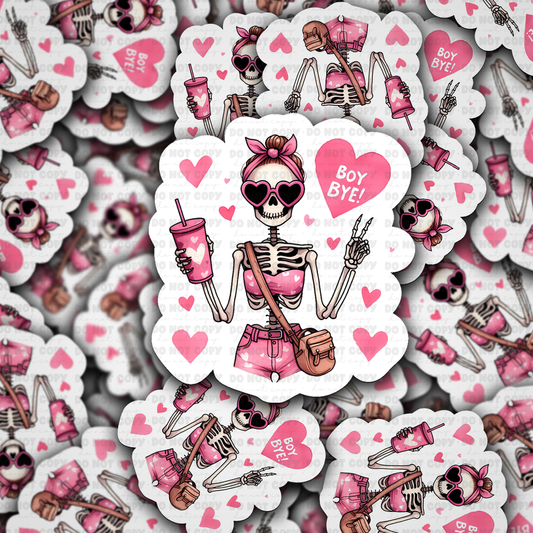 DS - 2456 Boy bye Die Cut Sticker