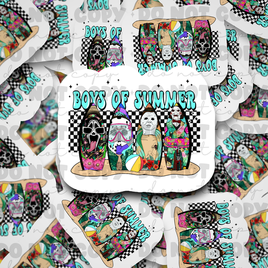 Boys of summer  Die cut sticker 3-5 Business Day TAT