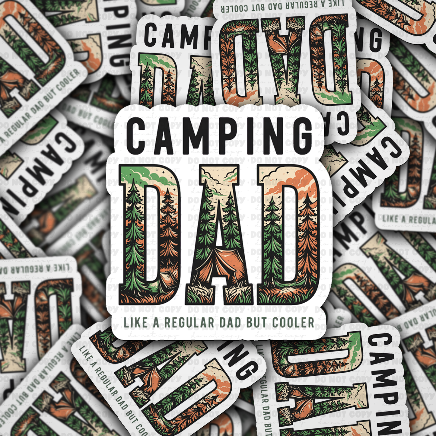 DS 3035 - Camping Dad Die Cut sticker