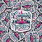 DS 2963 -  Camping is my theraphy Cut sticker