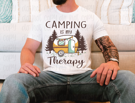 Camping is my therapy *DREAM TRANSFER* DTF