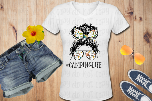 Camping Life Messy Bun *DREAM TRANSFER* DTF
