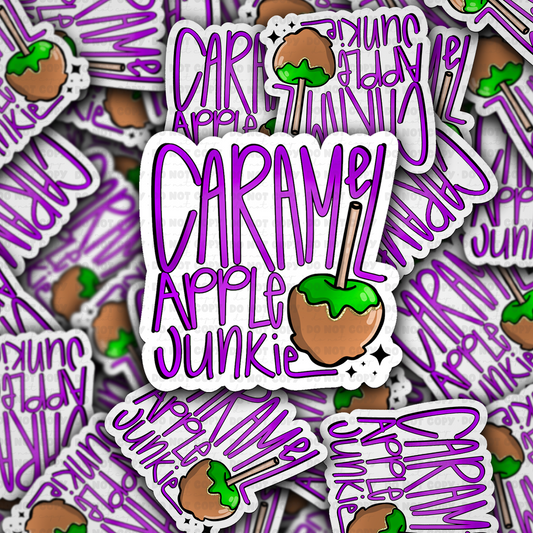 DC 2117 - Caramel apple junkie Die Cut Sticker