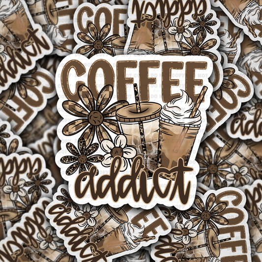DC 2002 - Coffee addict Die Cut Sticker