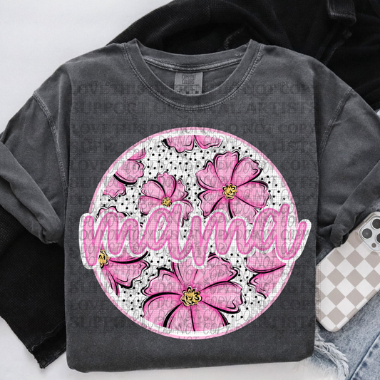 5532 - Cosmo October flower Mama circle *DTF