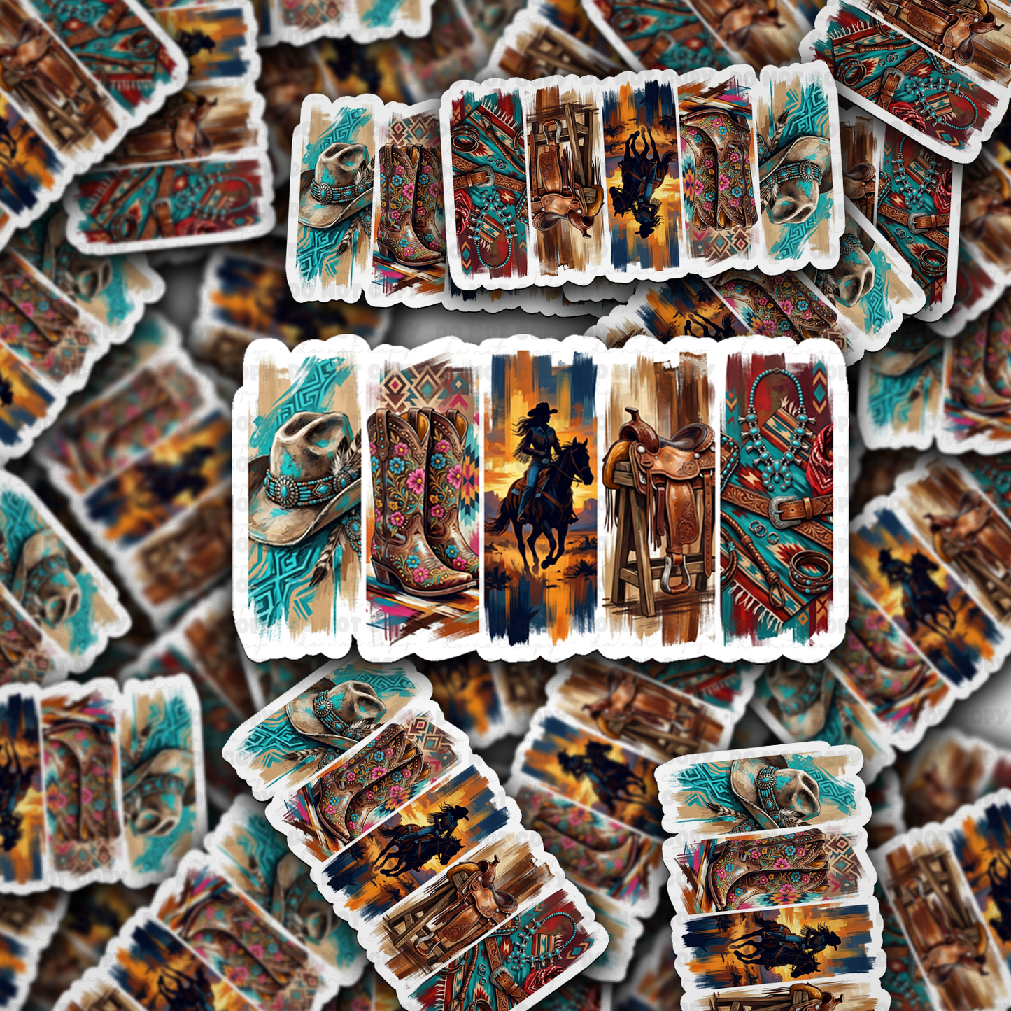 DS 3210 - Country Brustroke Die Cut sticker