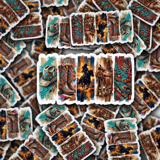 DS 3210 - Country Brustroke Die Cut sticker