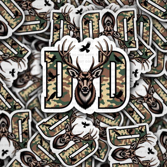 DC 1924 - Dad deer Die Cut Sticker
