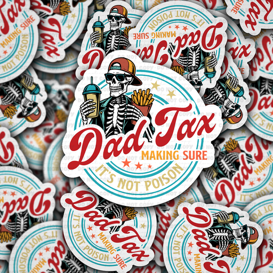DC 1935 - Dad tax Die Cut Sticker