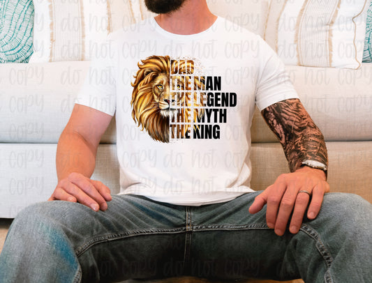Dad the man the legend the king *DREAM TRANSFER* DTF