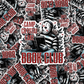 DC 1142 camp crystal lake book club  Die cut sticker