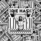 DC 1165 He has lifted Die cut sticker