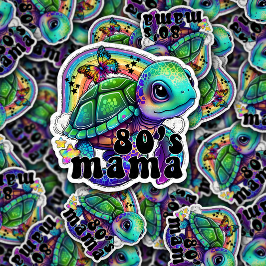 DC 1383 - 80s Mama - die cut sticker