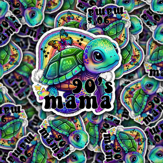 DC 1384 - 90s Mama - die cut sticker
