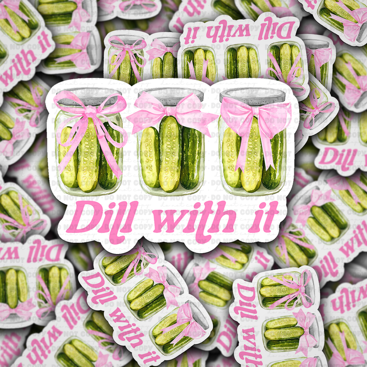 DC 1385 - Dill with it die cut sticker