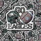 DC 1395 - Go Eagles die cut sticker